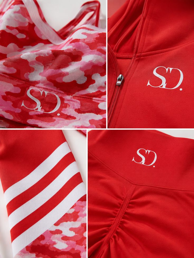 Iconic Red™ — Camo & Chevron Detail