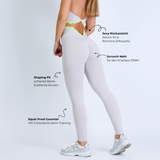 Leggings con efecto fruncido "LOVE"