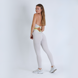 Leggings con efecto fruncido "LOVE"