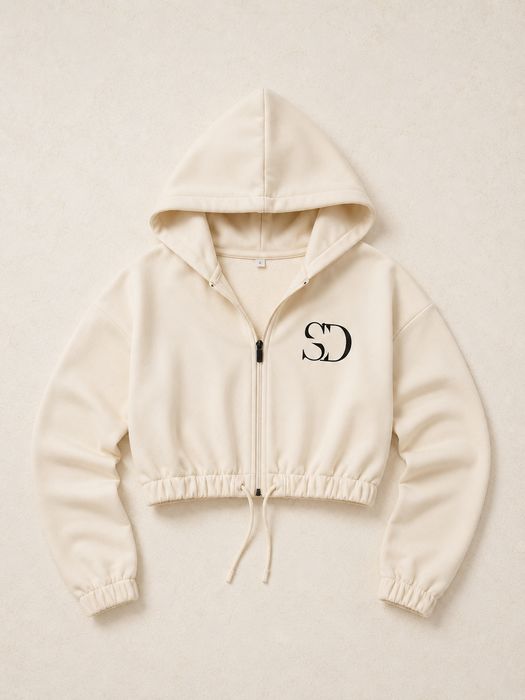 Zip-Hoodie Flat-Lay