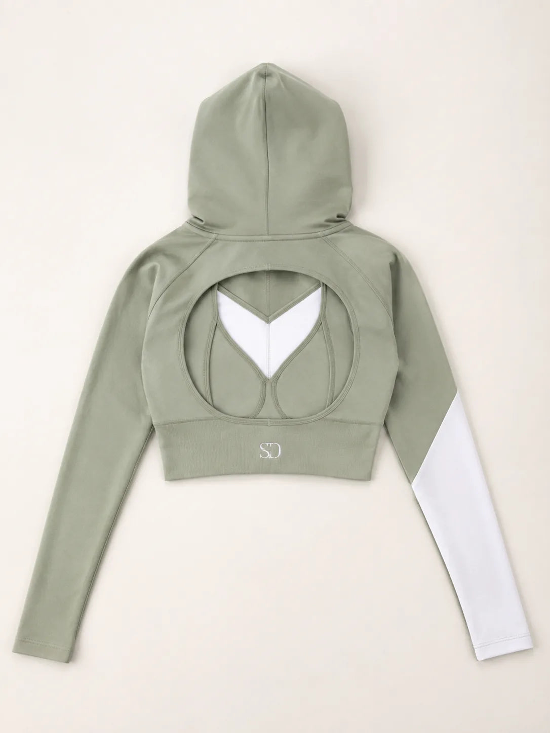 Crop-Hoodie Flat-Lay